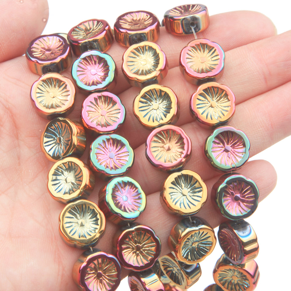 45PCS Flower Glass Beads AB Co - Art Craft Flower Making บทวิจารณ์และราคา