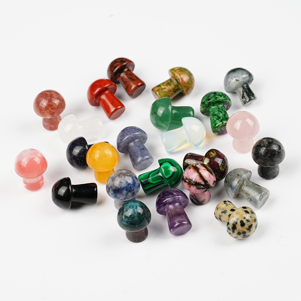 Natural Crystal Mushroom Gemst - Art And Craft Jungle บทวิจารณ์และราคา