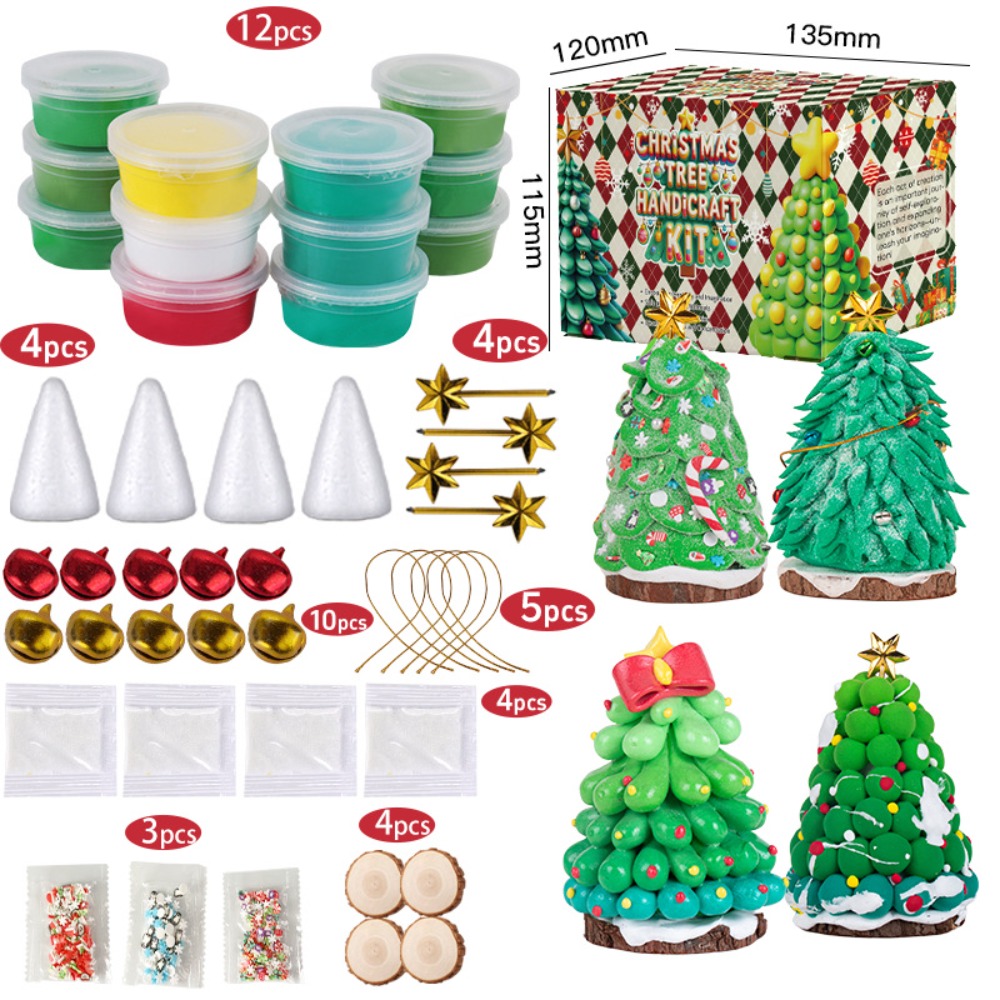 Christmas Trees DIY Crafts Kit - Air Dry Clay บทวิจารณ์และราคา
