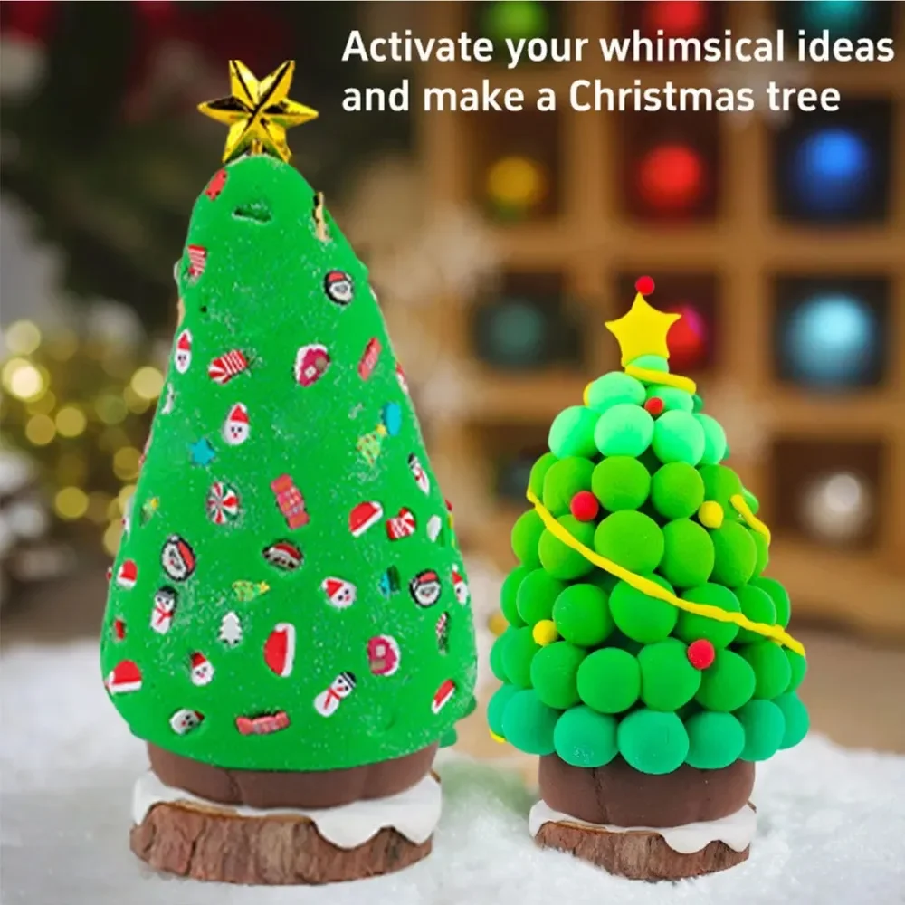 Christmas Trees DIY Crafts Kit - Air Dry Clay บทวิจารณ์และราคา