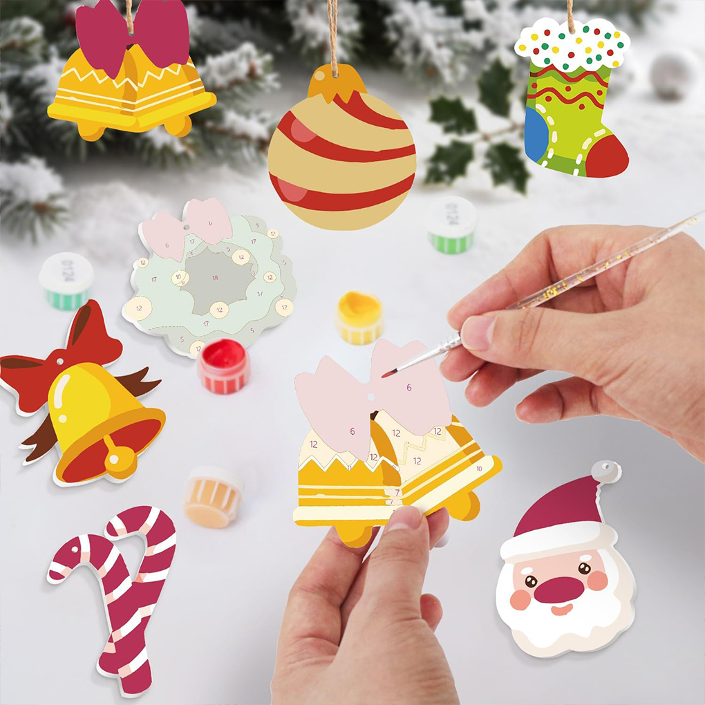 8Pcs/set Christmas Tree Hangin - Art And Craft Xmas Tree บทวิจารณ์และราคา
