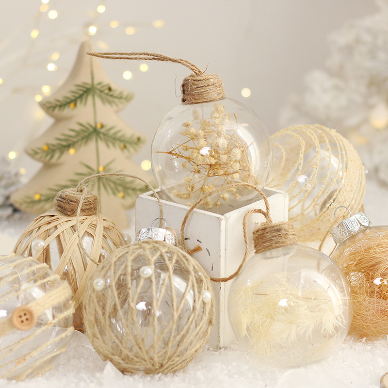 Clear Christmas Ball Ornaments - Art And Craft Xmas Tree บทวิจารณ์และราคา