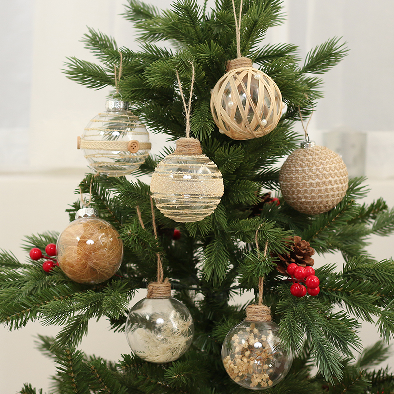 Clear Christmas Ball Ornaments - Art And Craft Xmas Tree บทวิจารณ์และราคา