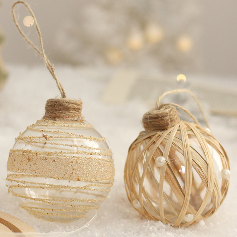 Clear Christmas Ball Ornaments - Art And Craft Xmas Tree บทวิจารณ์และราคา