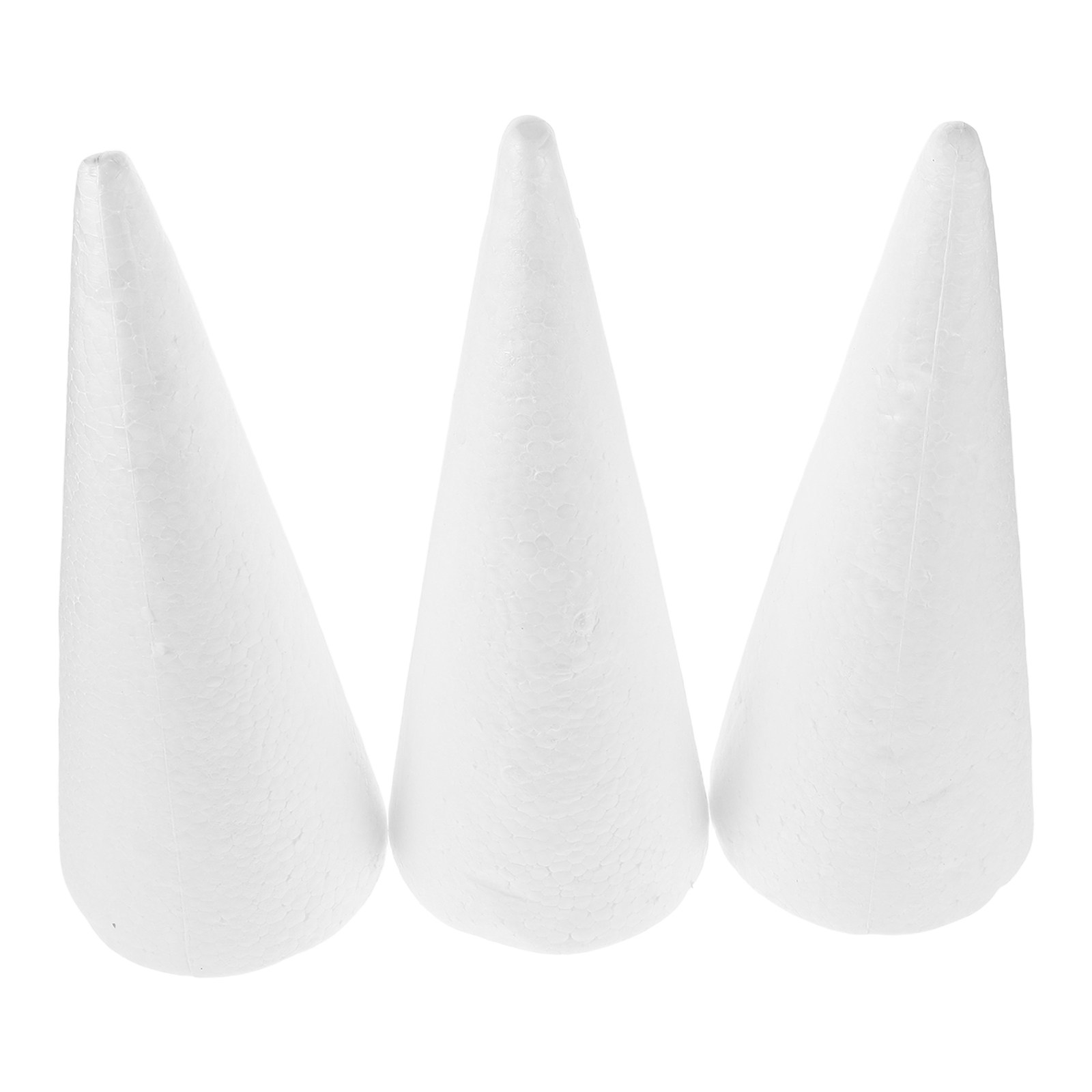 3Pcs Foam Cones Cone Shaped Po - Art Craft Christmas Tree บทวิจารณ์และราคา