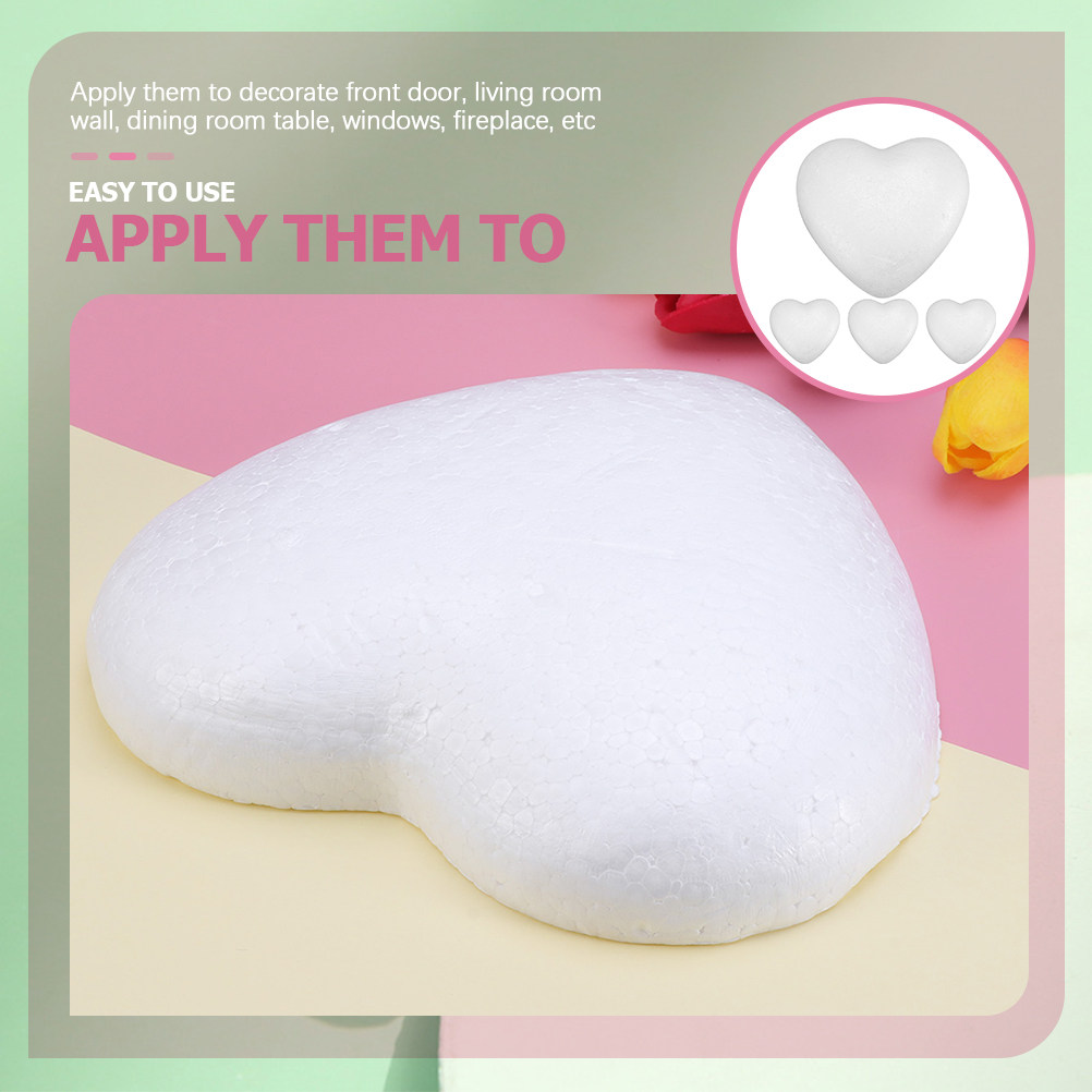 4Pcs Love Heart Foam Shapes Cr - Art And Craft Valentine บทวิจารณ์และราคา