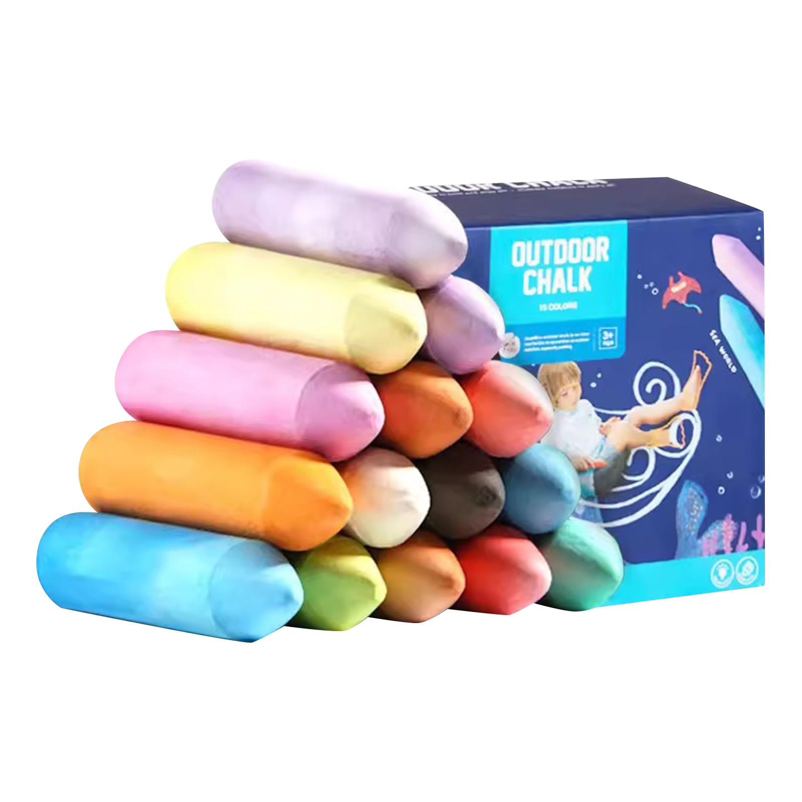 Washable Jumbo Sidewalk Colors - Art Craft Jumbo บทวิจารณ์และราคา
