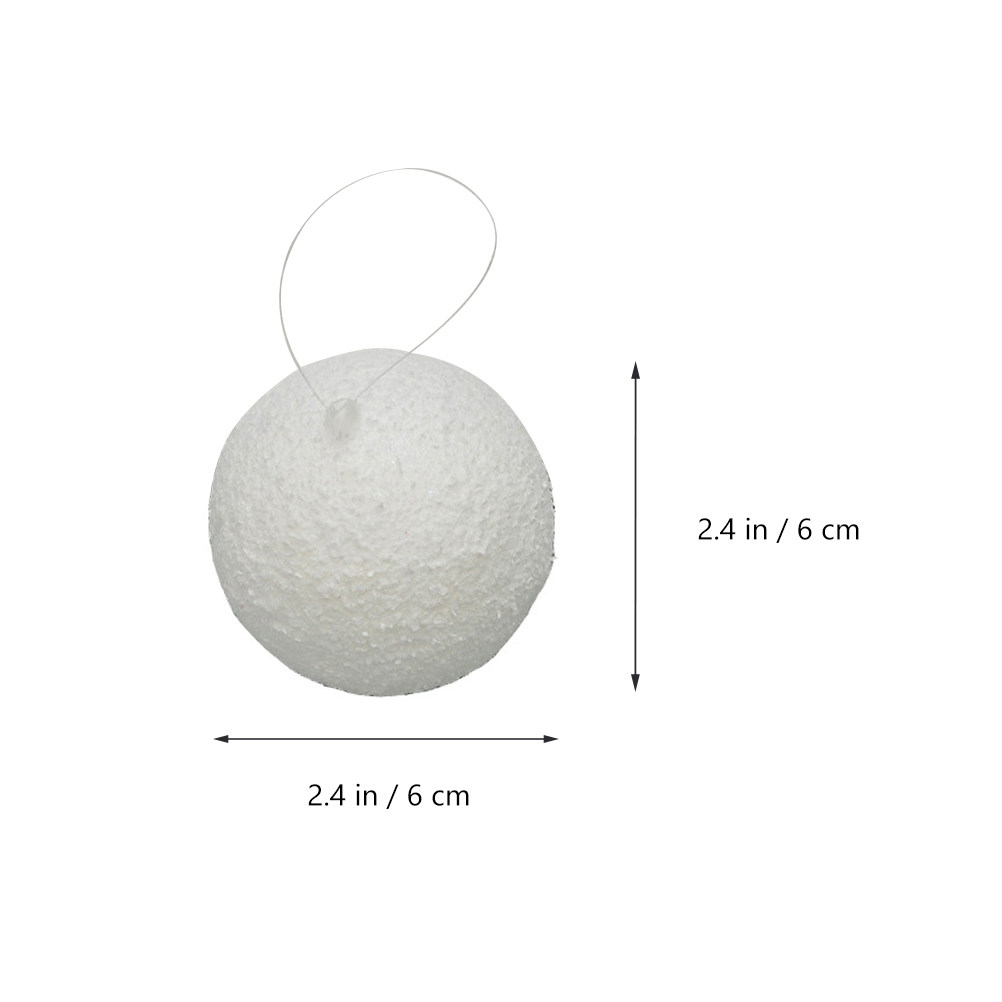 12Pcs White Xmas Ball Christma - Art And Craft Xmas Tree บทวิจารณ์และราคา