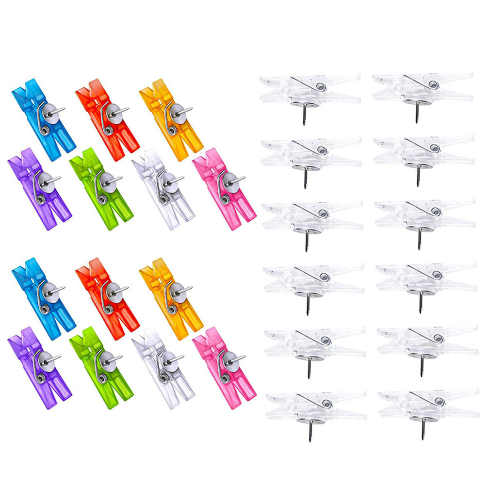 2 Boxes Small Pushpin Clips Pl - Art And Craft Valentine บทวิจารณ์และราคา