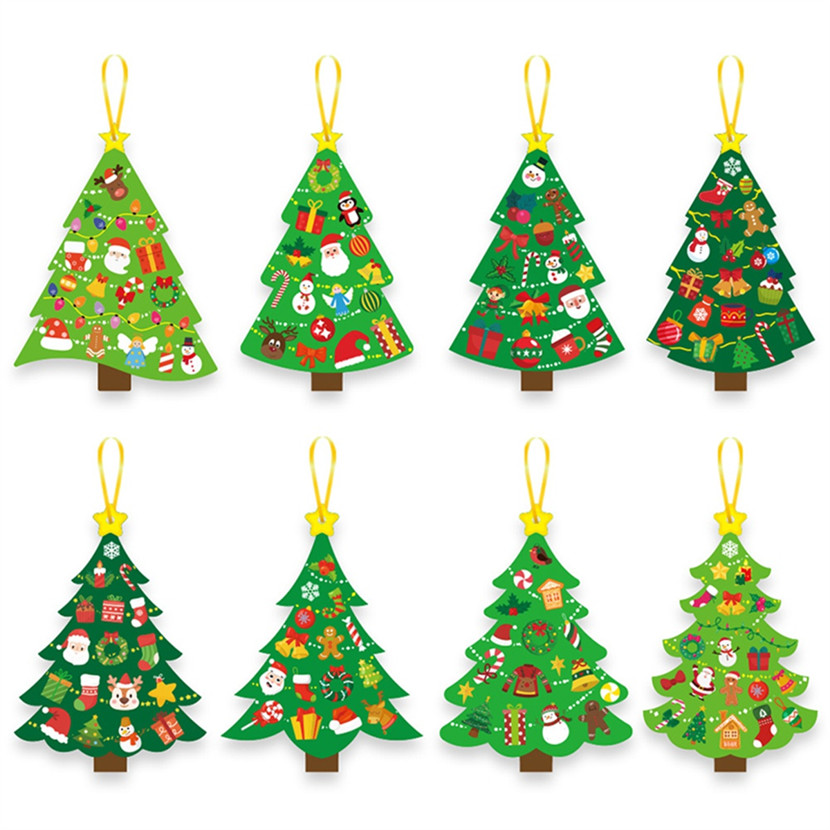 A11I 24PCS Christmas Tree DIY  - Art And Craft Xmas Tree บทวิจารณ์และราคา