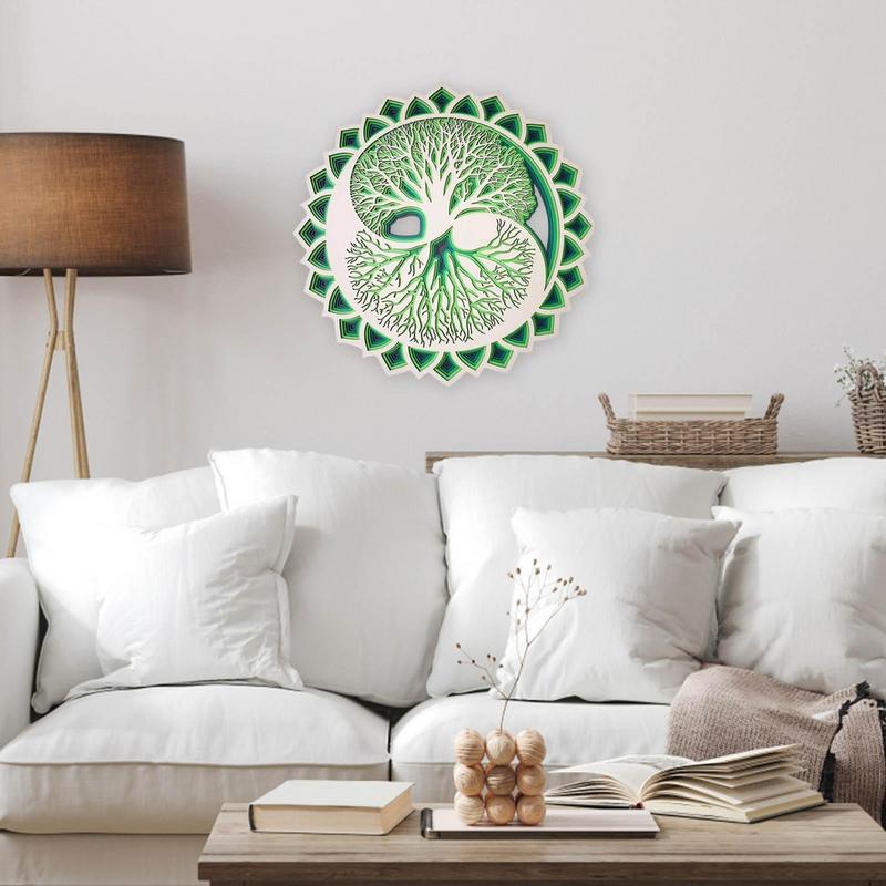 Wood Wall Art With Trees Art D - Art Craft Meaning บทวิจารณ์และราคา
