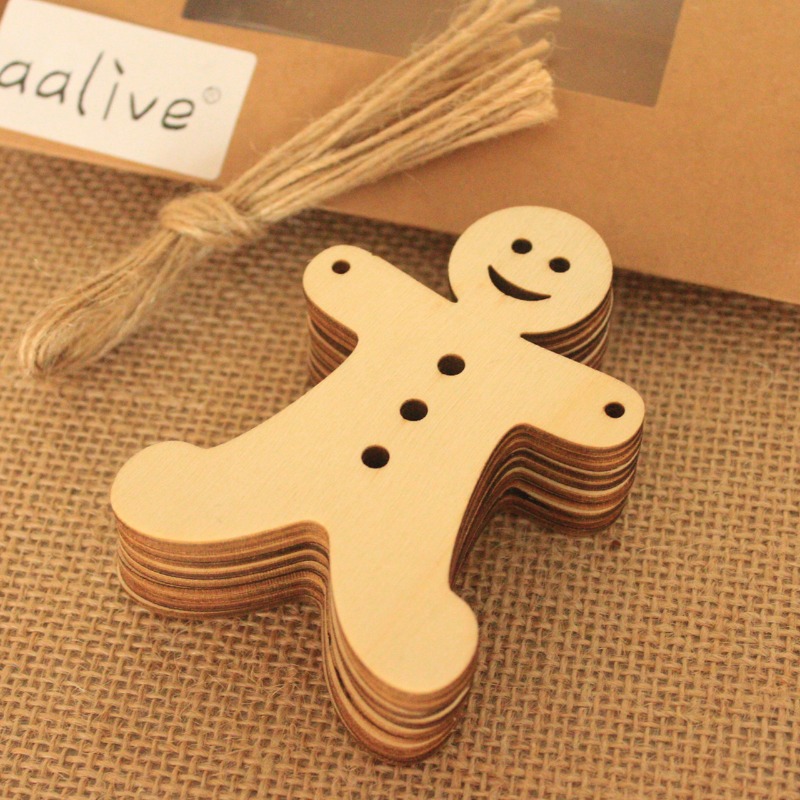10pcs Unfinished Blank Wooden  - Art And Craft Xmas Tree บทวิจารณ์และราคา