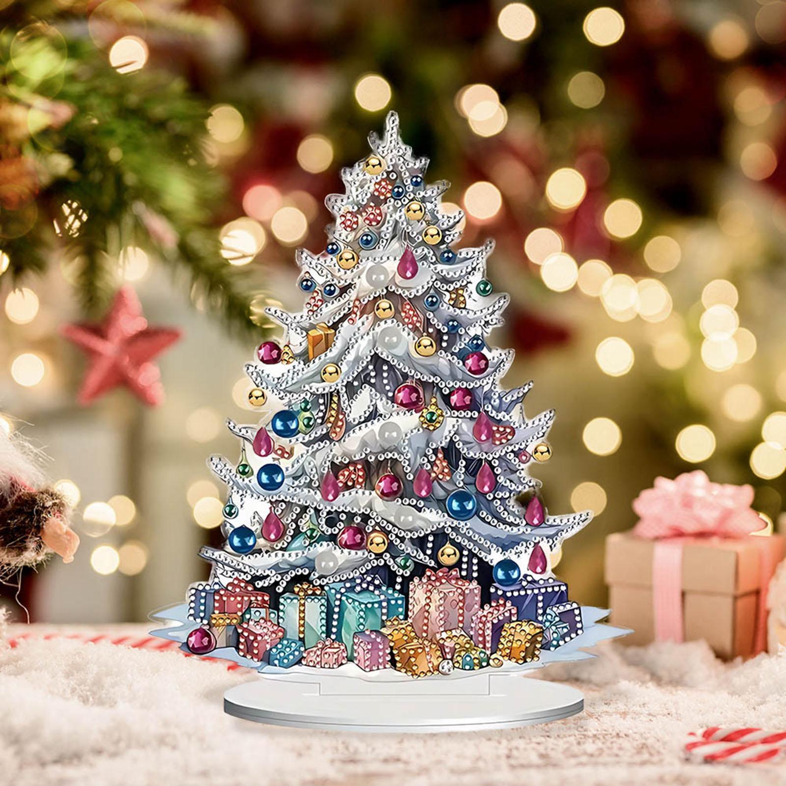 Christmas Tree Desktop Decorat - Art And Craft Xmas Tree บทวิจารณ์และราคา