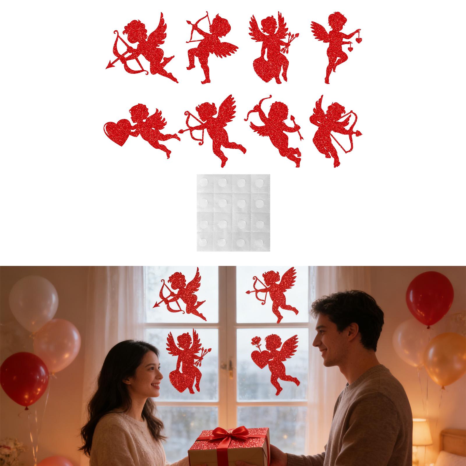 Glitter Red Cupid Cutouts Prin - Art And Craft Valentine บทวิจารณ์และราคา