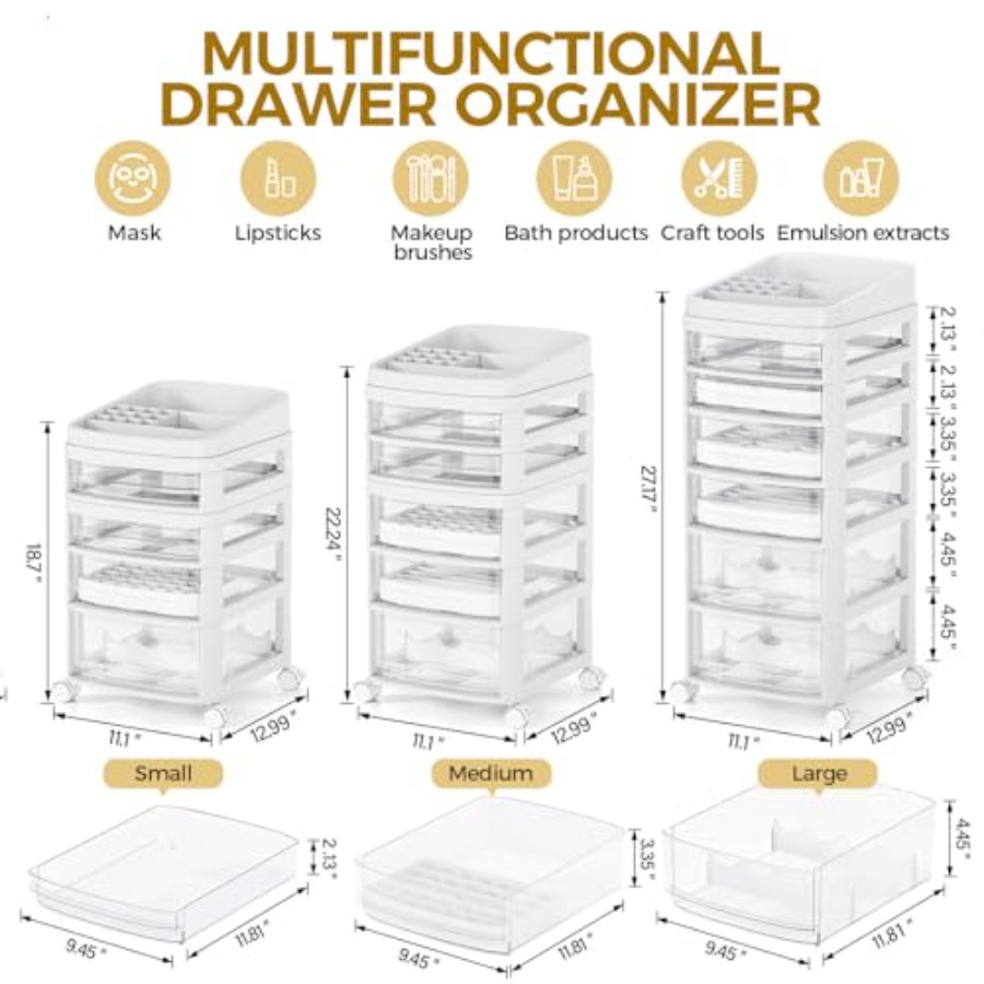 Rolling Cart with 6 Drawers Cl - Art Crafting บทวิจารณ์และราคา