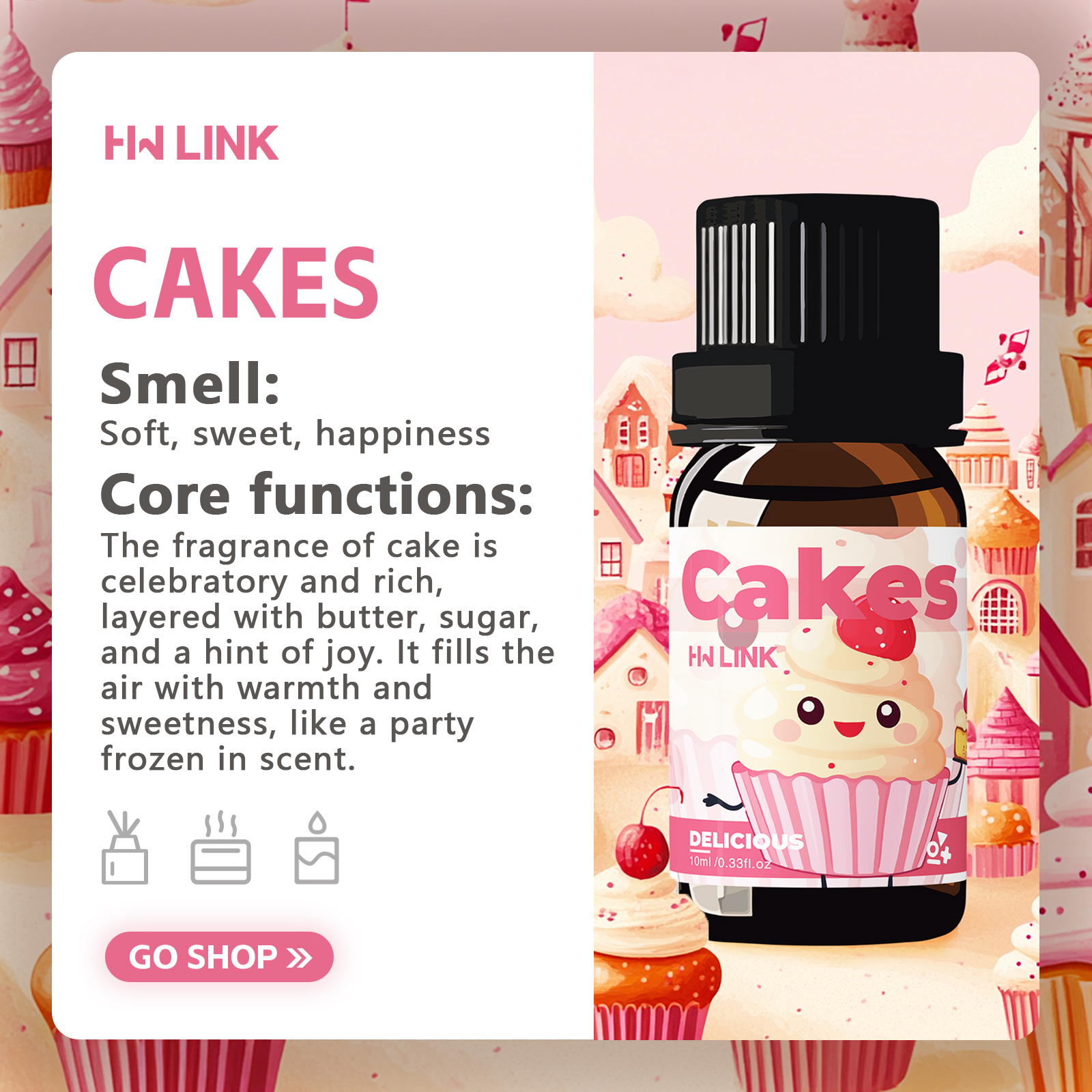10ml Cakes Essential Oils Perf - Art Craft Things บทวิจารณ์และราคา