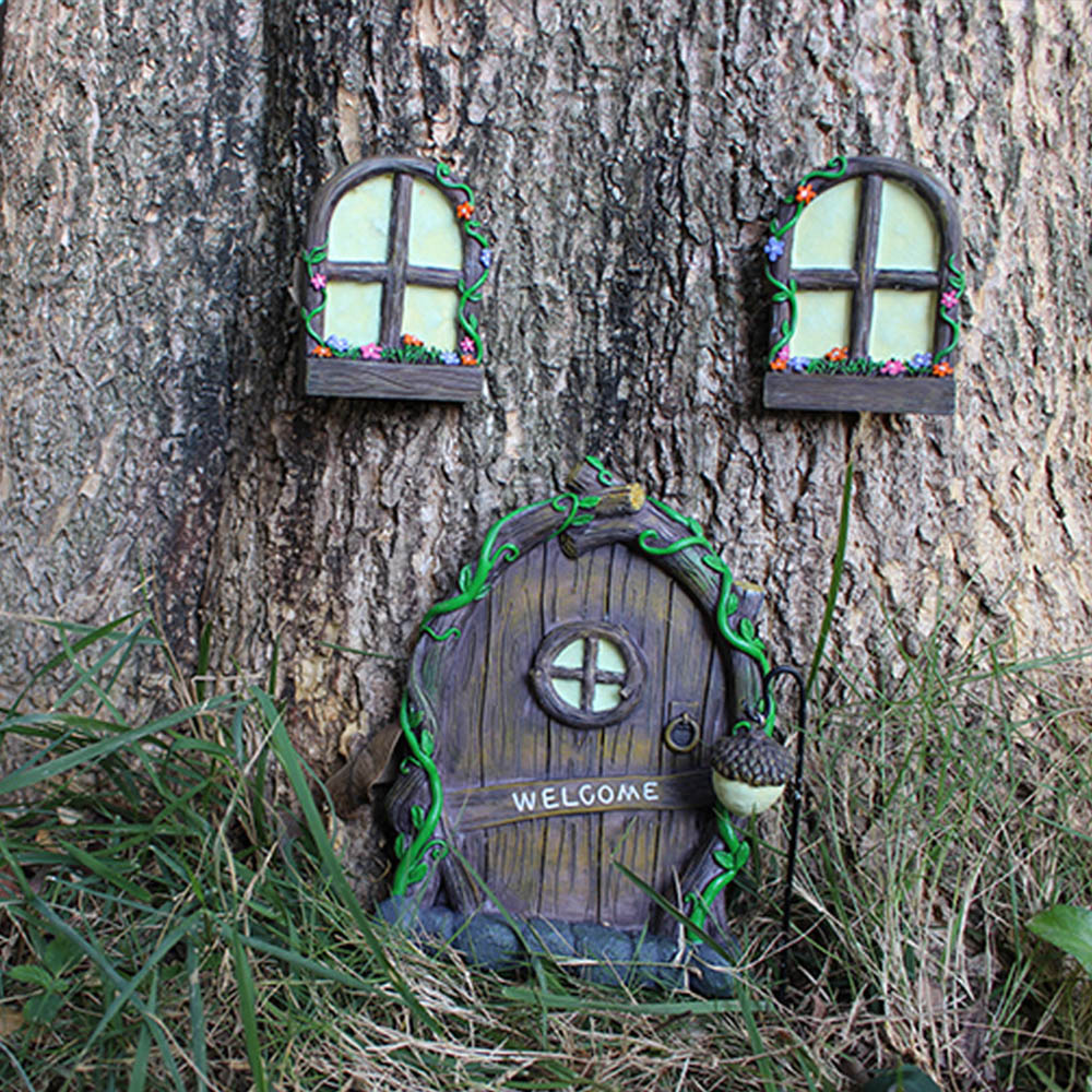 3pcs Tree Sculpture Garden Gno - Art Craft Christmas Tree บทวิจารณ์และราคา