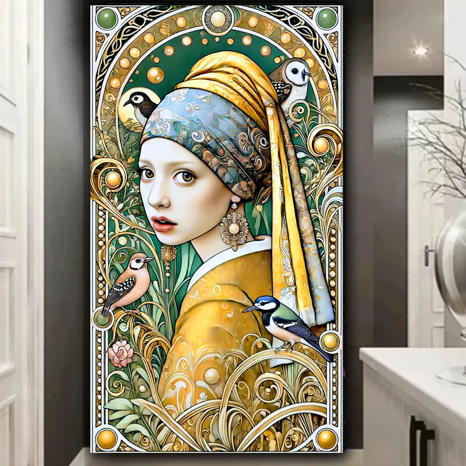 Amazing Pearl Woman 5D DIY Ful - Art And Craft Valentine บทวิจารณ์และราคา