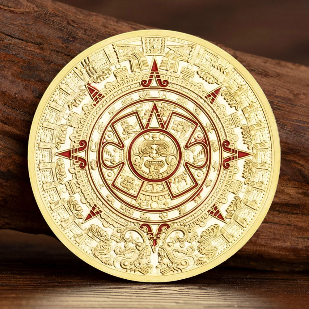 Gold Plated Mayan Aztec Calend - Letter S Art Craft บทวิจารณ์และราคา