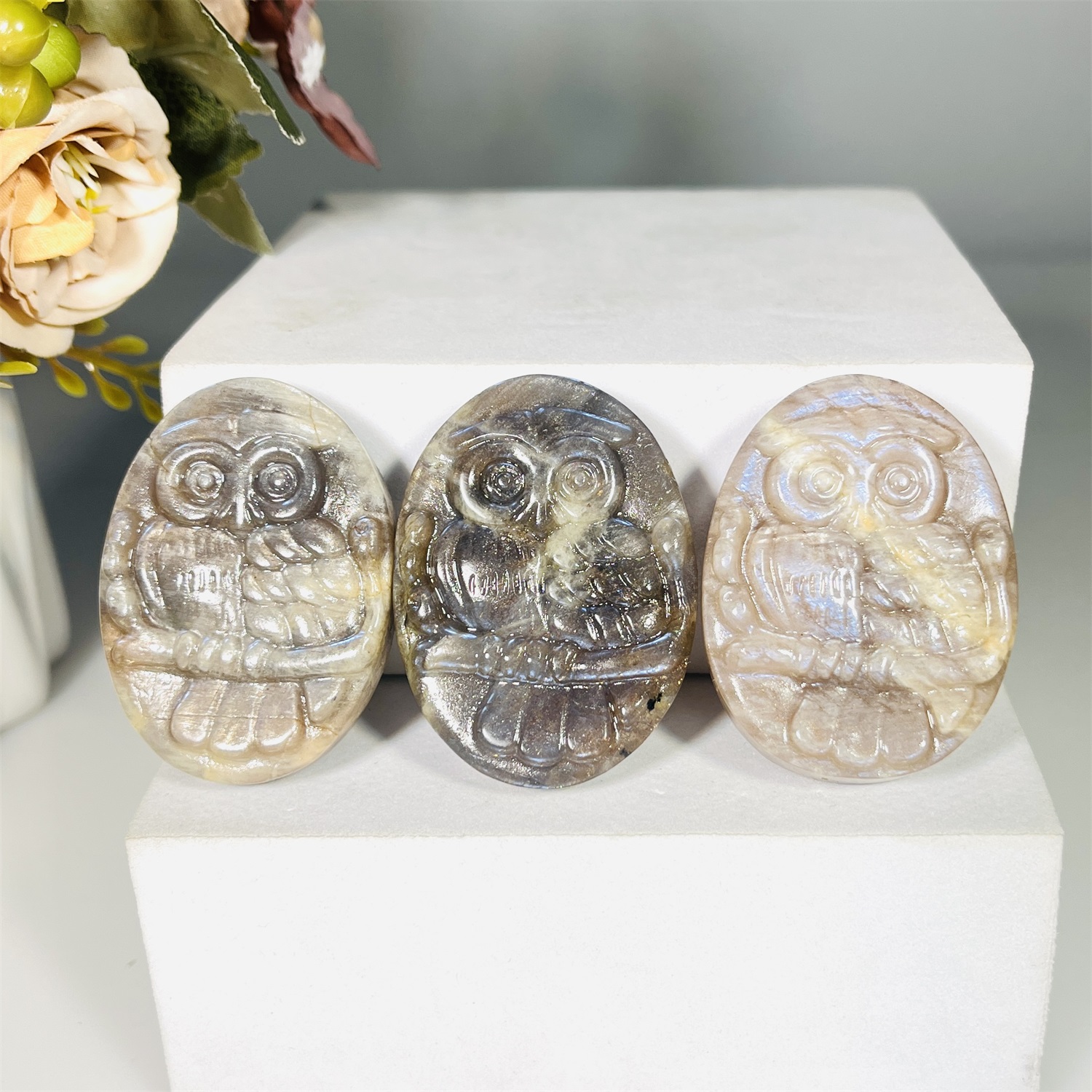 Natural Flashy Blue Moonstone  - Art Craft Meaning บทวิจารณ์และราคา