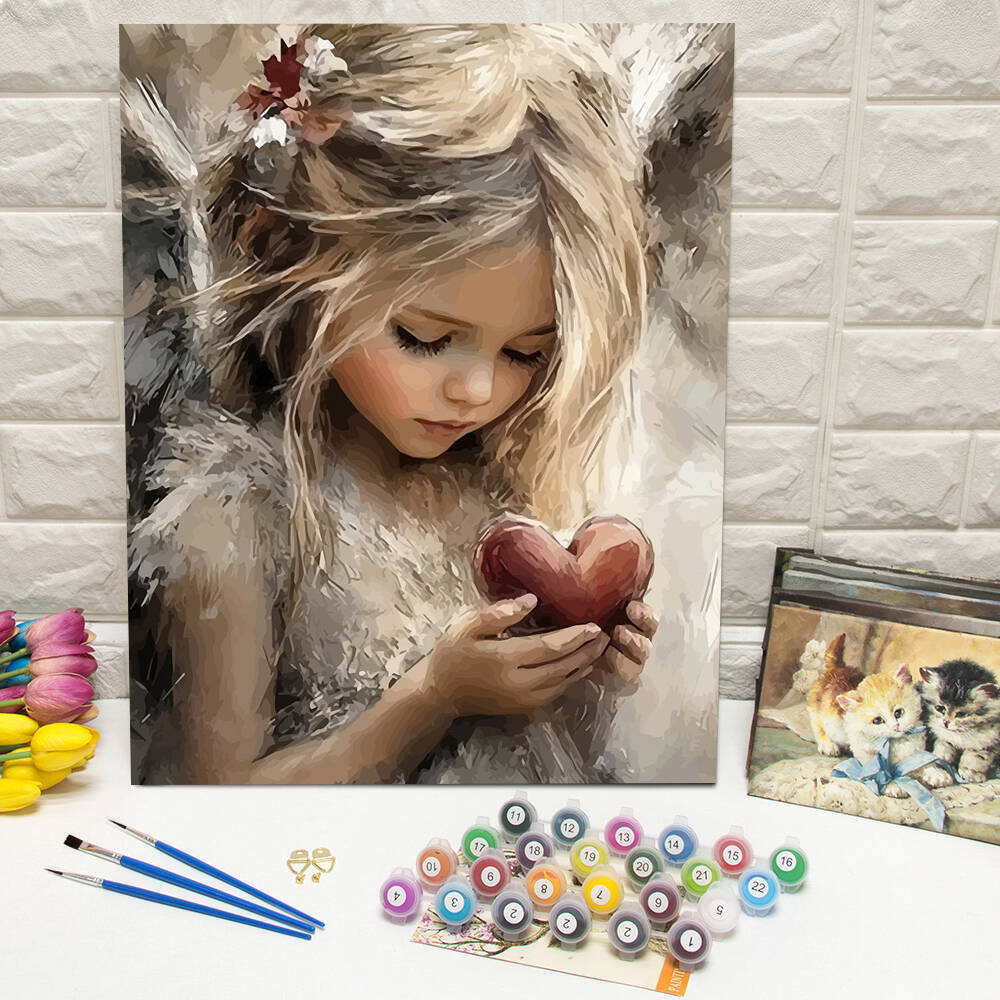 Drawing By Numbers Girl Portra - Art Craft Gifts For Adults บทวิจารณ์และราคา