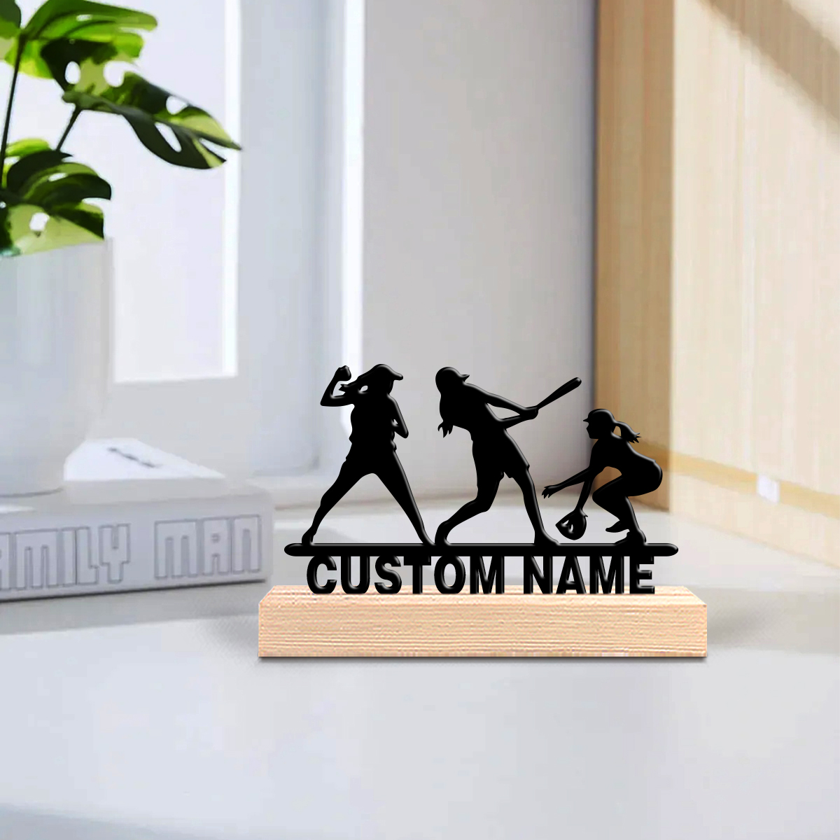 1pc Abstract baseball girl Cus - Art Crafting บทวิจารณ์และราคา