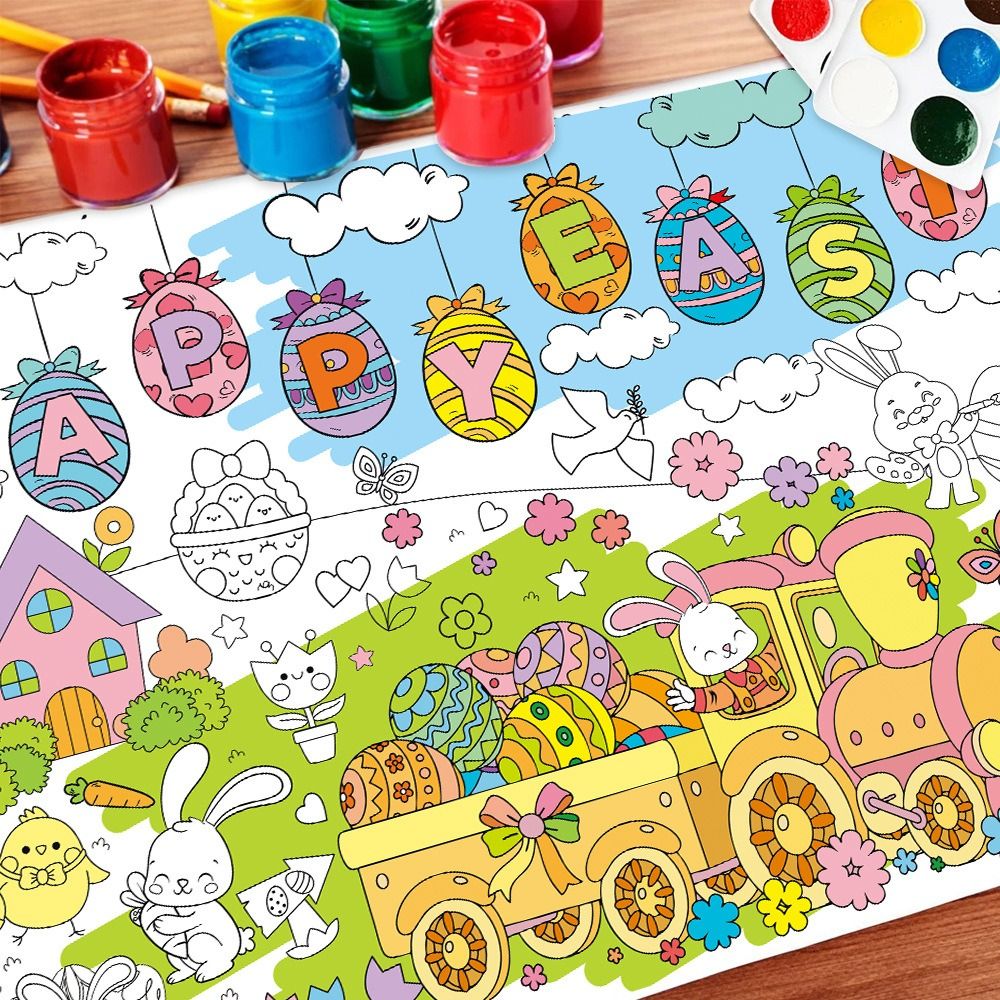 DIY Easter Giant Coloring Post - Art Craft Jumbo บทวิจารณ์และราคา