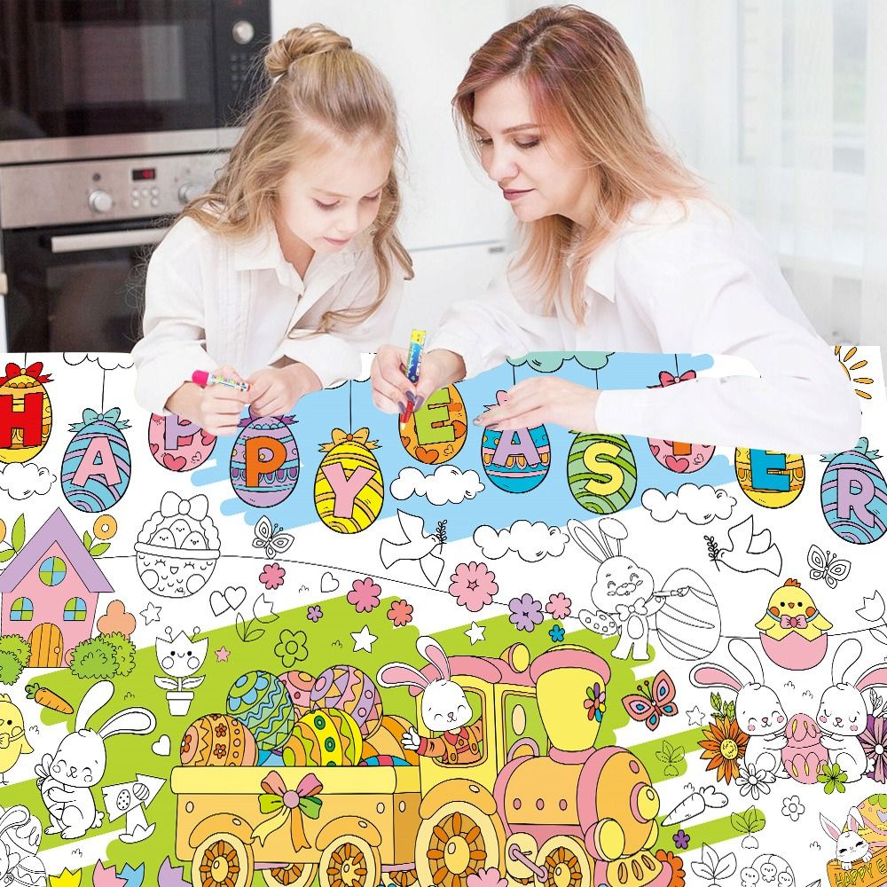 DIY Easter Giant Coloring Post - Art Craft Jumbo บทวิจารณ์และราคา