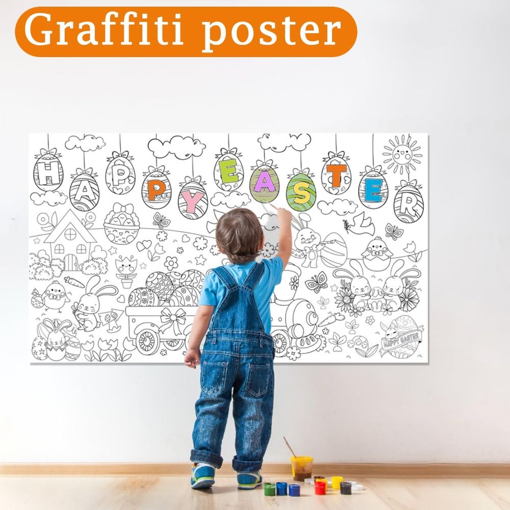 DIY Easter Giant Coloring Post - Art Craft Jumbo บทวิจารณ์และราคา