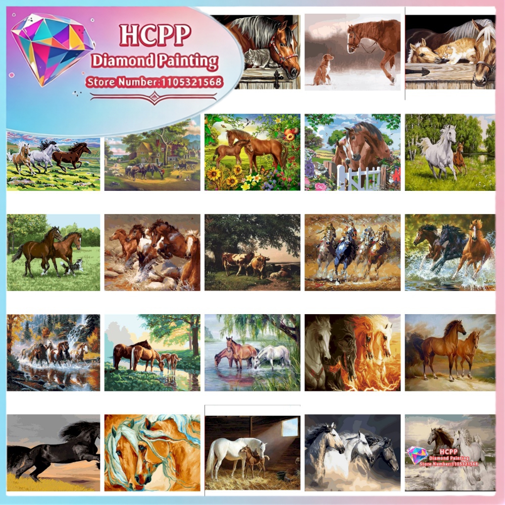 Horse Animal Diamond Painting  - Art Craft Horse บทวิจารณ์และราคา