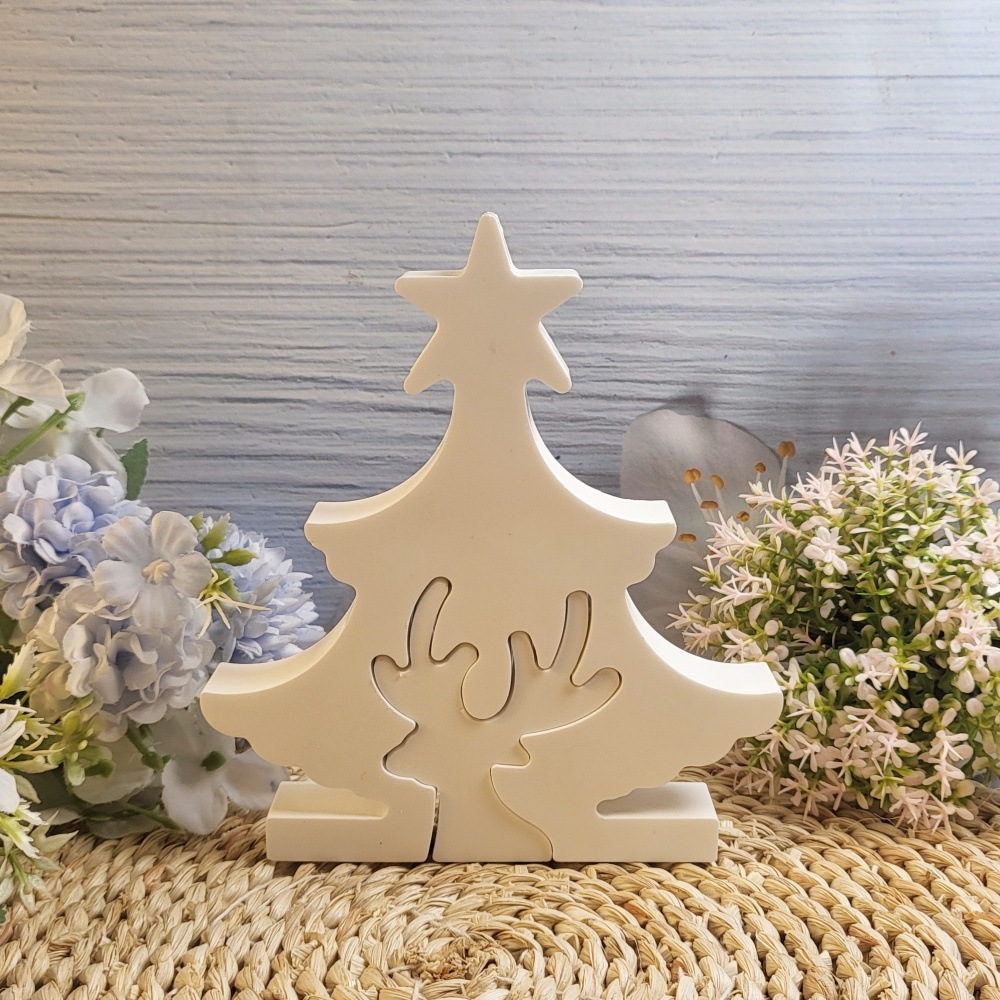 Christmas Tree Elk Gypsum Plas - Art And Craft Xmas Tree บทวิจารณ์และราคา
