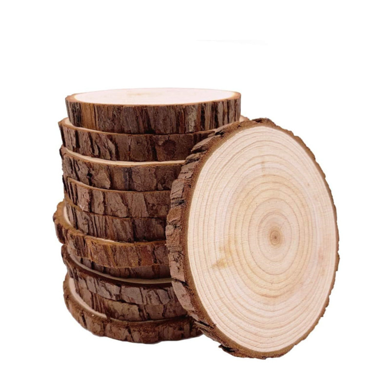 Unfinished Wood Slices Discs C - Art Craft Christmas Tree บทวิจารณ์และราคา