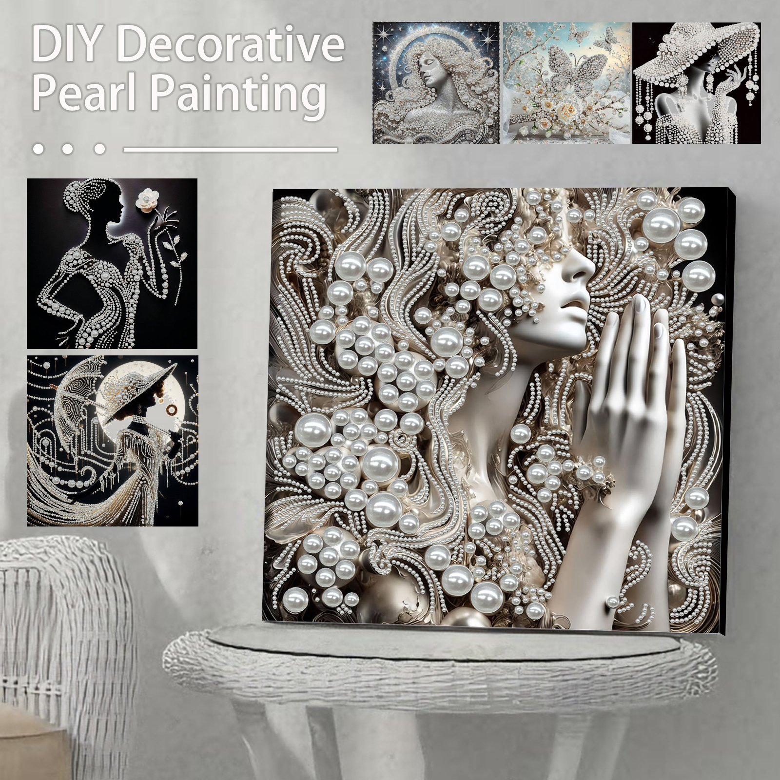 DIY Ladies Pearl Diamond Paint - Art Craft Gifts For Adults บทวิจารณ์และราคา