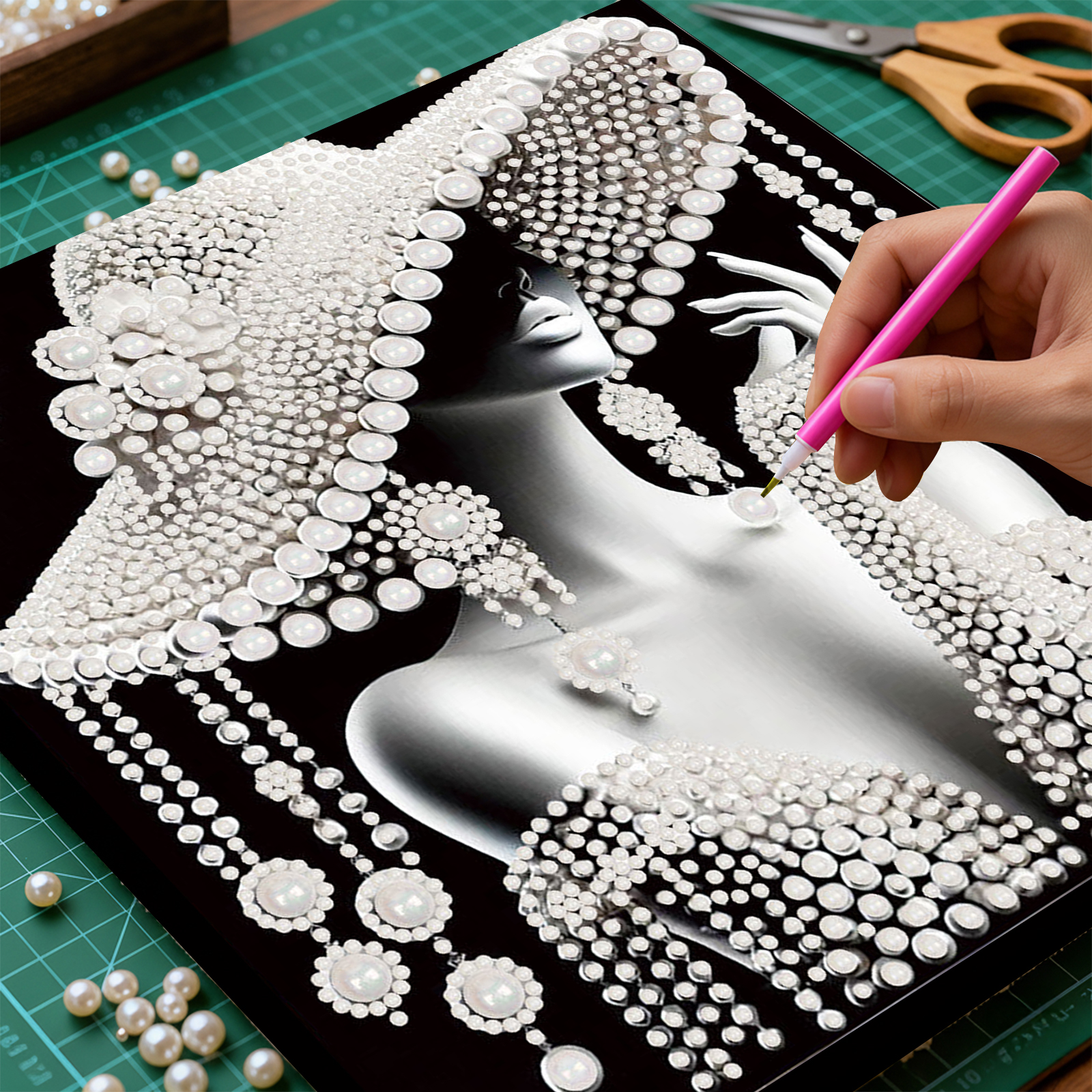 DIY Ladies Pearl Diamond Paint - Art Craft Gifts For Adults บทวิจารณ์และราคา