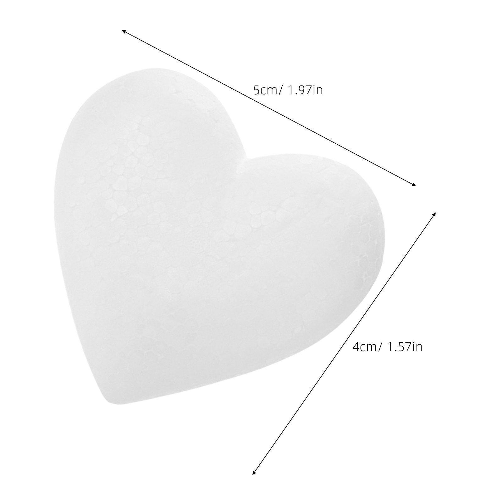 20Pcs Blank Heart Foam Balls D - Art And Craft Valentine บทวิจารณ์และราคา