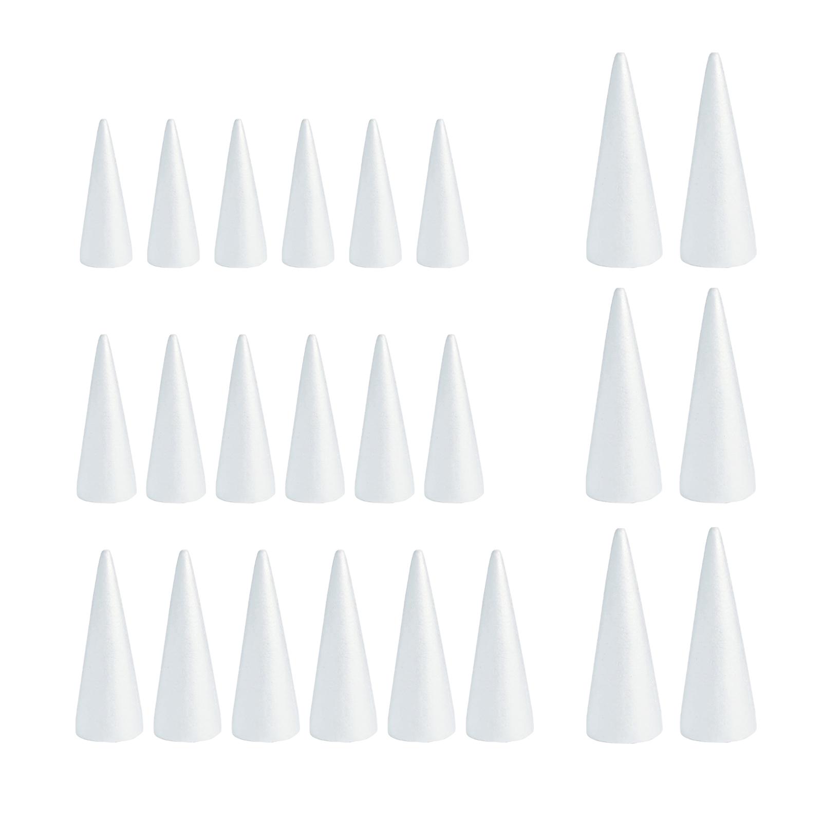 White Crafts Foam Cones for DI - Art Craft Christmas Tree บทวิจารณ์และราคา