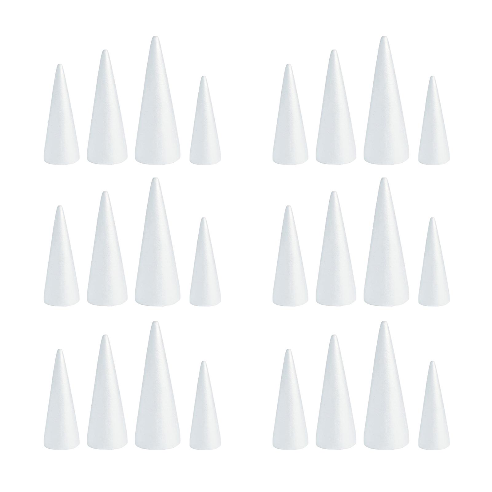 White Crafts Foam Cones for DI - Art Craft Christmas Tree บทวิจารณ์และราคา