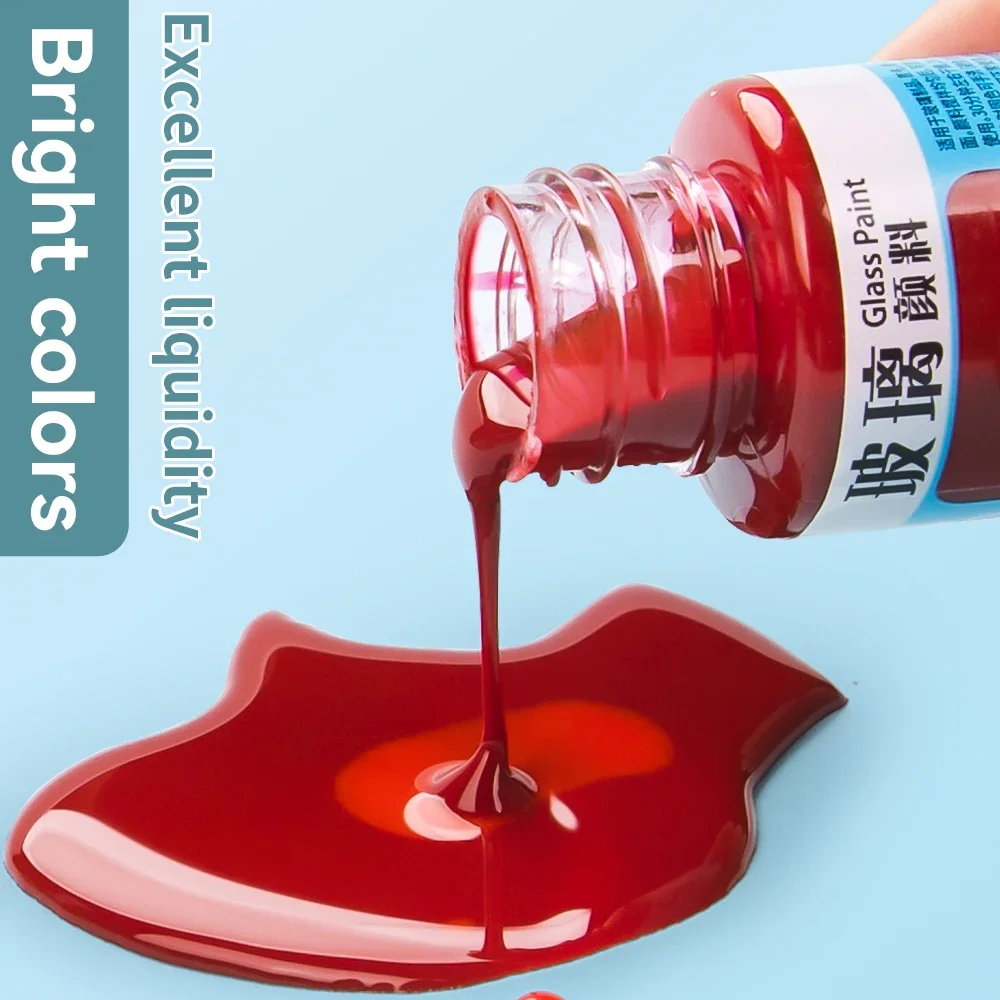 Waterproof Glass Paint 20/25ml - Acrylic Pour Paint บทวิจารณ์และราคา