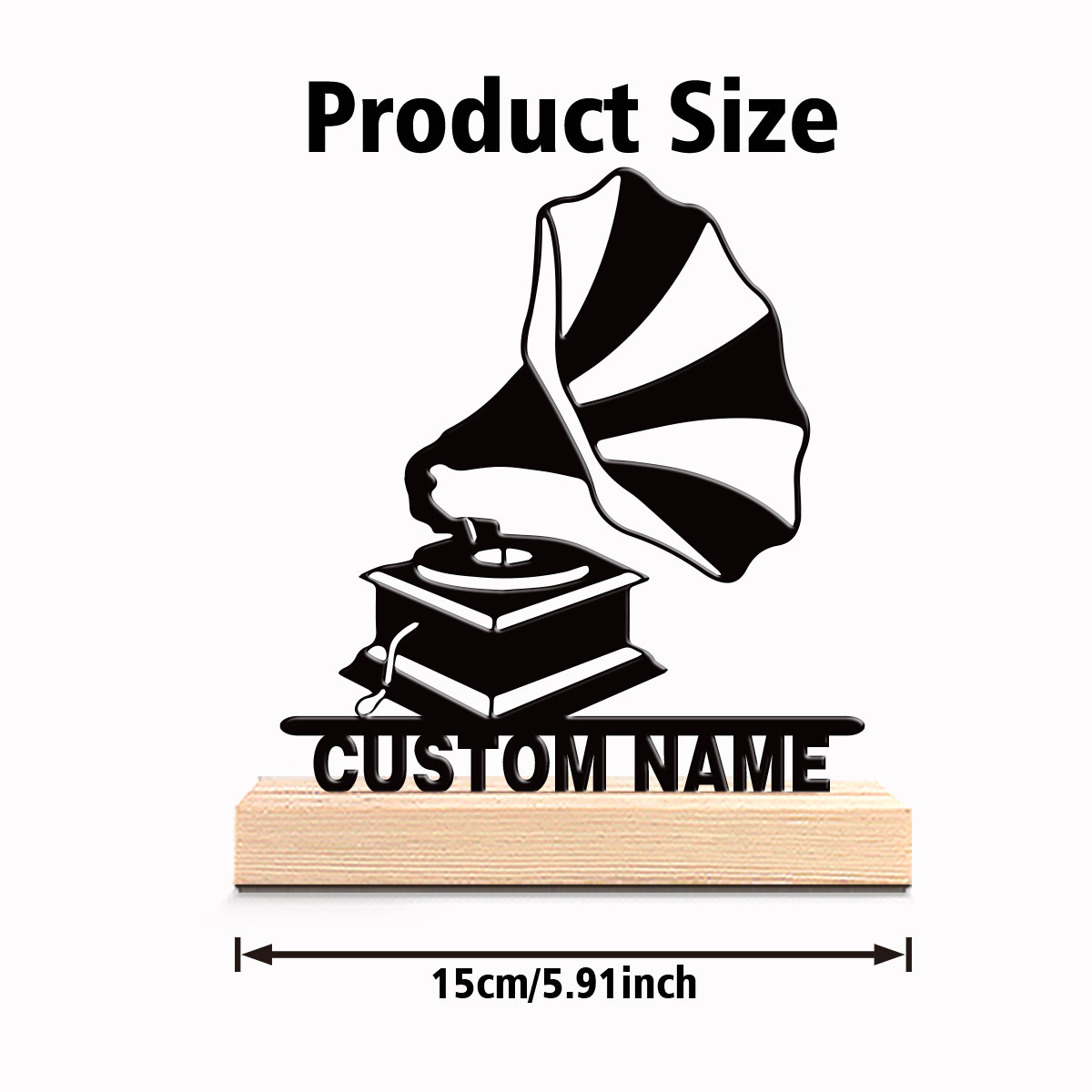1pc Creative Gramophone Custom - Letter S Art Craft บทวิจารณ์และราคา