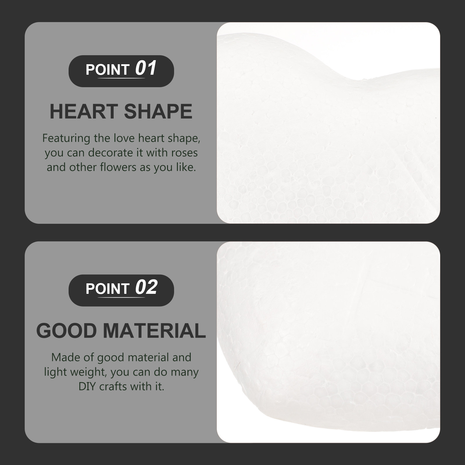 White 23Cm Modeling Heart Poly - Art And Craft Valentine บทวิจารณ์และราคา