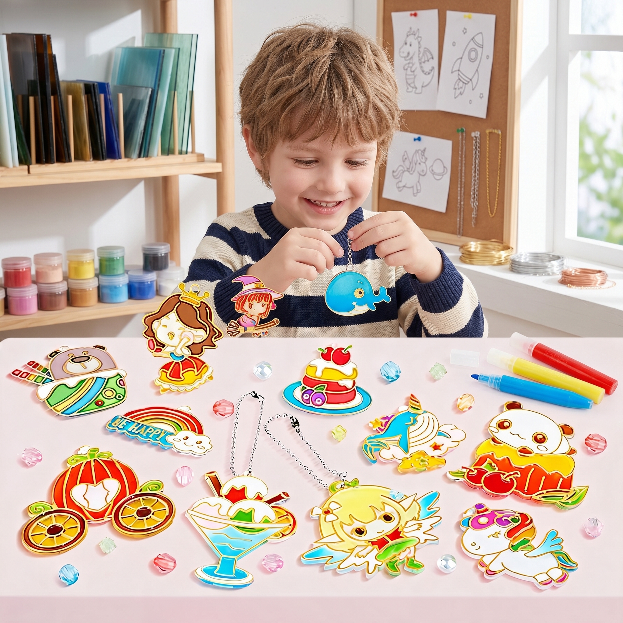 DIY Crystal Gel Painting Kit C - Art Craft Education บทวิจารณ์และราคา
