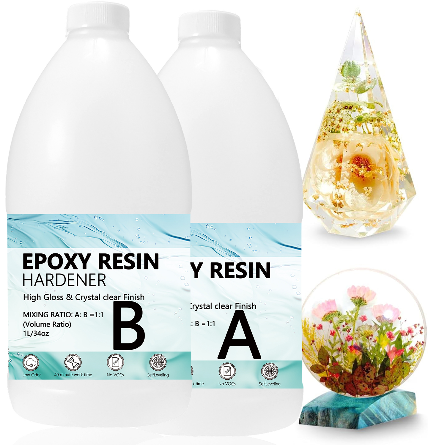 Epoxy Resin Kits Set, Art Kit  - Art Craft Gifts For Adults บทวิจารณ์และราคา