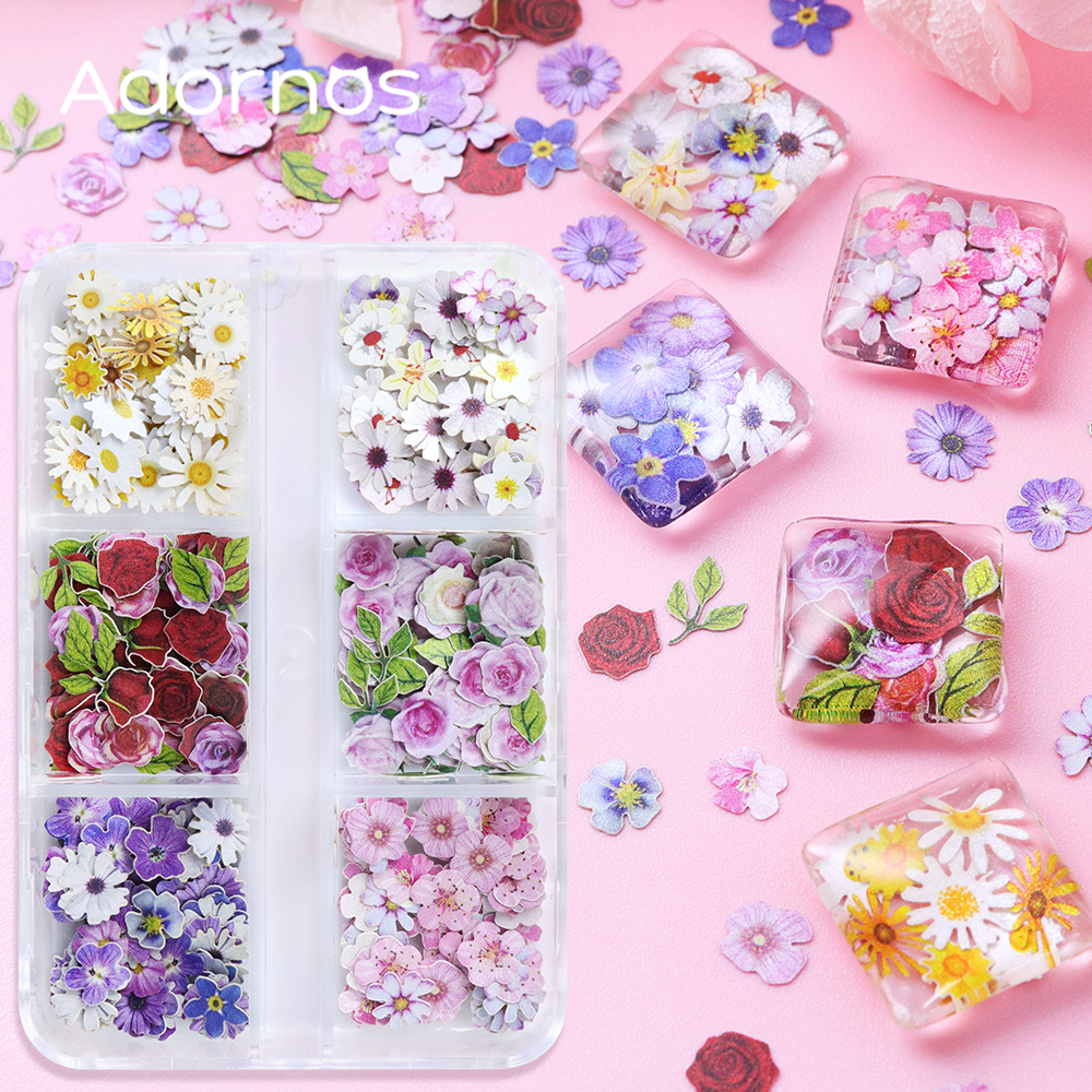 6 Grids Flowers Wood Pulp Chip - Art Craft Flower Making บทวิจารณ์และราคา