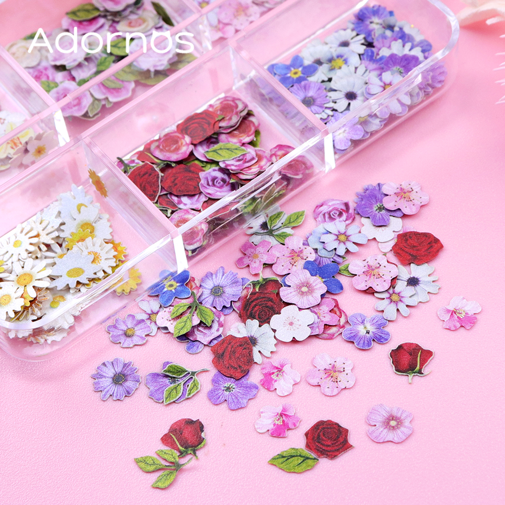 6 Grids Flowers Wood Pulp Chip - Art Craft Flower Making บทวิจารณ์และราคา