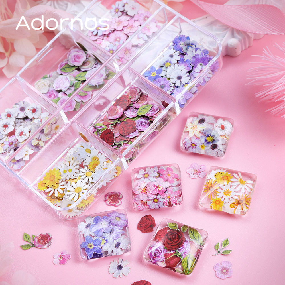 6 Grids Flowers Wood Pulp Chip - Art Craft Flower Making บทวิจารณ์และราคา