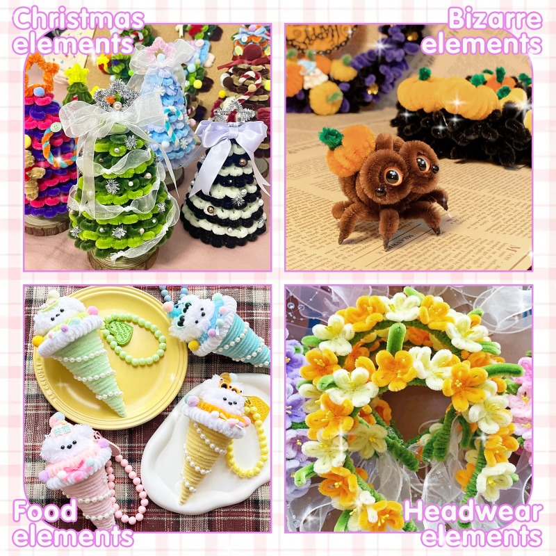Pipe Cleaners Chenille Stems J - Art Craft Jumbo บทวิจารณ์และราคา