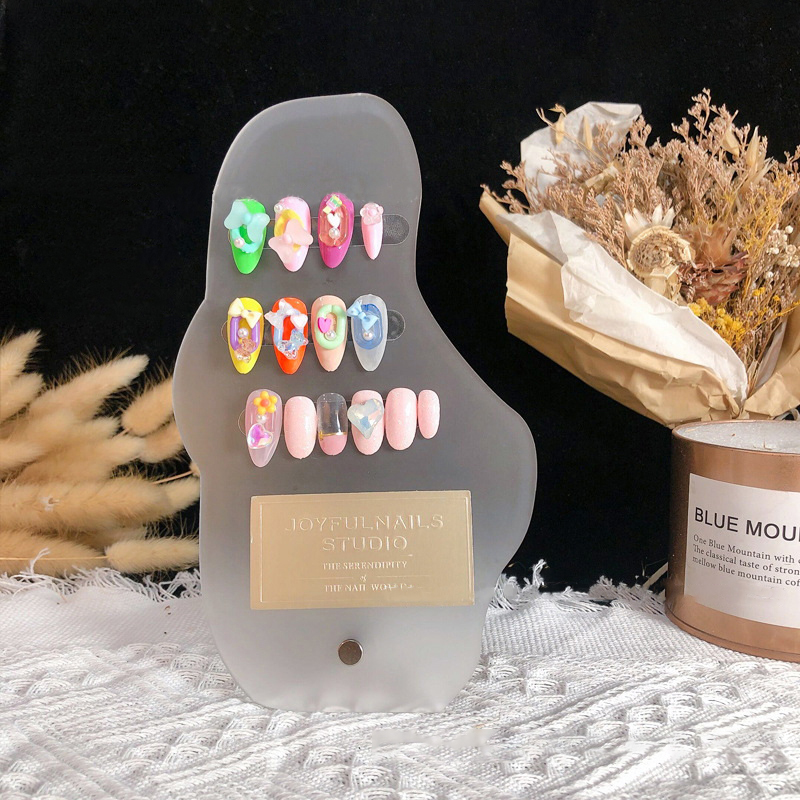 NEW Manicure Display Racks Car - Acrylic Pour Paint บทวิจารณ์และราคา