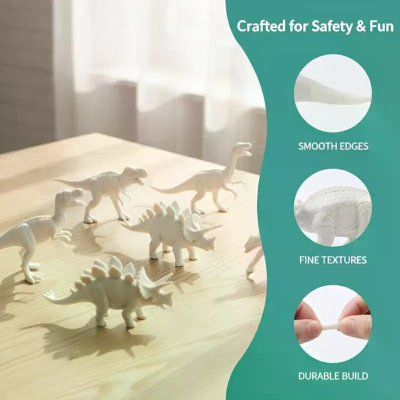 Dinosaur White Embryo Toy Set  - Art Craft Education บทวิจารณ์และราคา