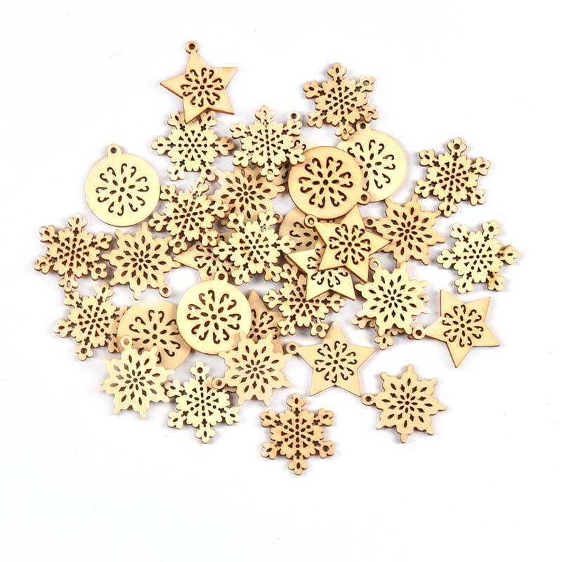 25pcs 34mm Mixed Snowflake/Sta - Art And Craft Xmas Tree บทวิจารณ์และราคา