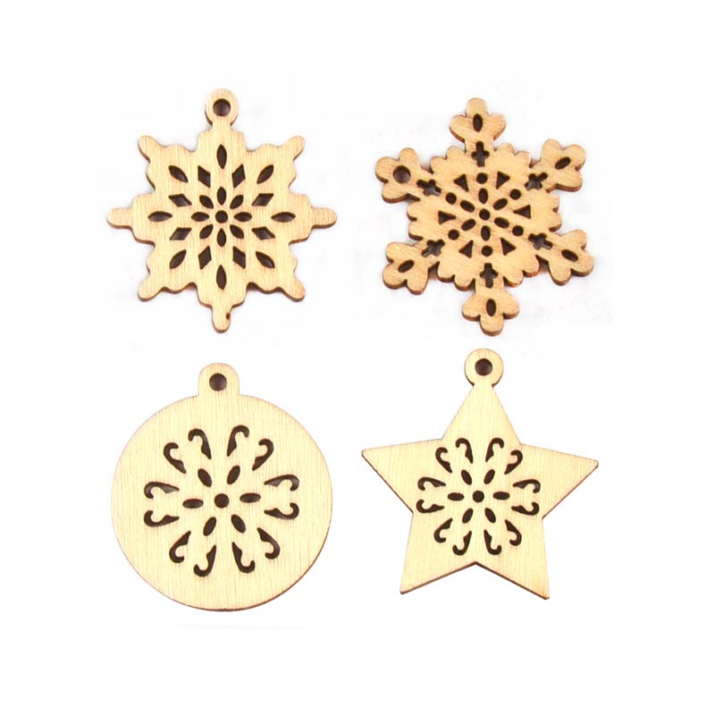25pcs 34mm Mixed Snowflake/Sta - Art And Craft Xmas Tree บทวิจารณ์และราคา